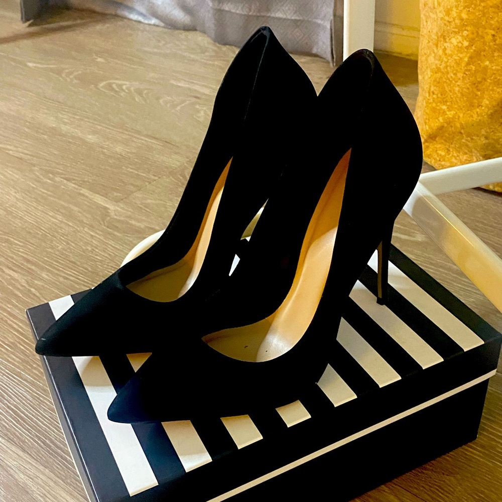 Black Suede Aldo High Heels